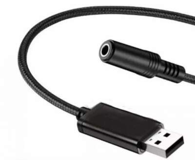 USB auf 3,5mm Klinke Audio Adapter