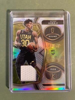 2022-23 Panini Select Ochai Agbaji RC Rookie Patch Jazz DSM-OA
