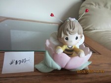 Image of PRECIOUS MOMENTS - FAIRY INSIDE FLOWER PETAL