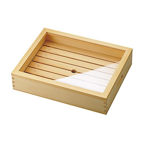YAMAKO Sushi Neta Box Wooden Case 35583 Acrylic With Lid Professional JP Express - Picture 8 of 9