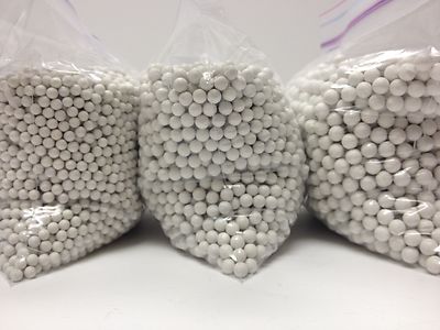 6 lbs. PORCELAIN 4mm,4/mm,6mm Round Balls-Shots Polishing Jewelry-Tumbling Media