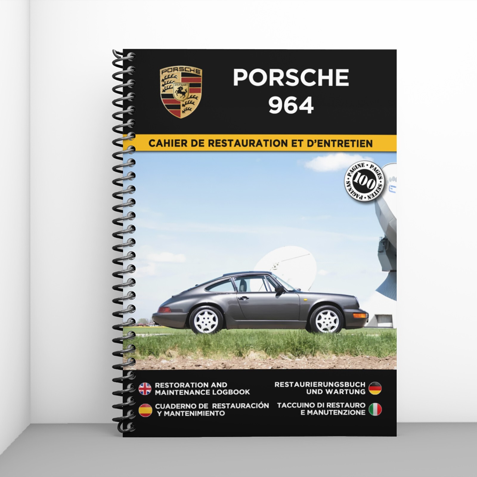 Porsche 964 cahier de restauration haut de gamme pour l'entretien de votre icône
