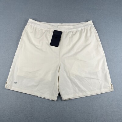 Fabletics 7th Fundamental Short XL Bone Ivory Lined Phone Pocket New NWT