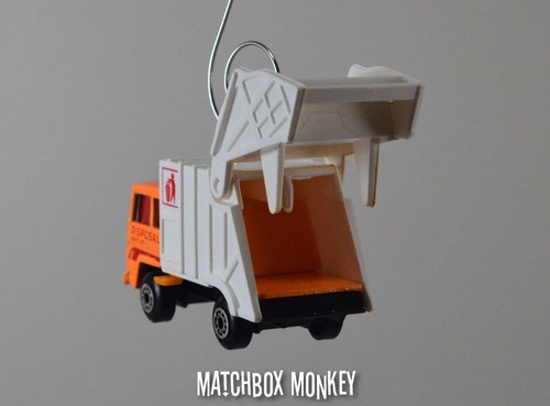 Orange Garbage Trash Refuse Truck Custom Christmas Ornament Waste Management - Picture 6 of 7
