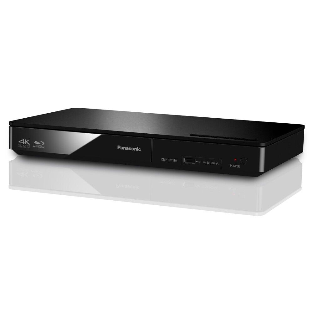 Panasonic DMP-BDT180EB 3D Smart DVD MultiRegion 4K Upscaling Blu-ray Player