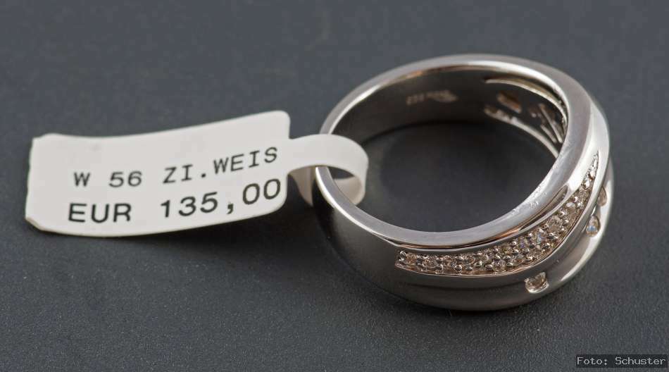 Bague alliance Gooix en argent massif et zirconium pour cadeau d'anniversaire