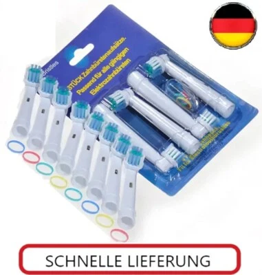 MARKENLOS Aufsteckbürsten Ersatzbürsten für Braun Oral-B Sensitive Clean Elektrozahnbürste