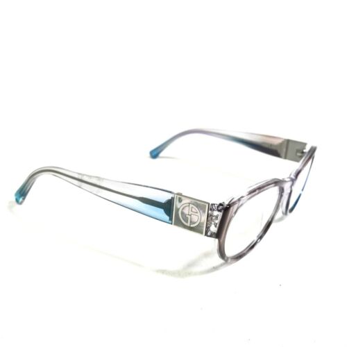 Giorgio Armani Eyeglasses Frames AR7022-H 5245 Clear Blue Purple 52-19-140 - Picture 2 of 9