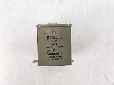 Vintage Bosch RM-OB2G14-1 Capacitor 8 uF 250 VDC 8uF
