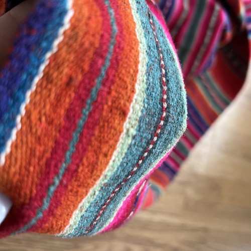 Southwest Robe Blanket Native 46” X 44 Approx. - Picture 2 of 12