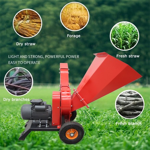 Powered 220V Hand Pushed Wood Crusher/Branch Crusher Wood Chipper/Shredder 4.1HP - Picture 20 of 24