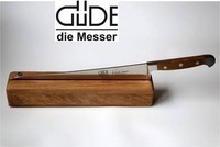 GüDe Brotmesser Messer 32 Cm Griffschalen Aus Eiche Mit Messerhalter Aus Eiche