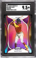 2023 Panini Chronicles Certified #44 Miguel Bleis MIRROR PURPLE /50 SGC 9.5