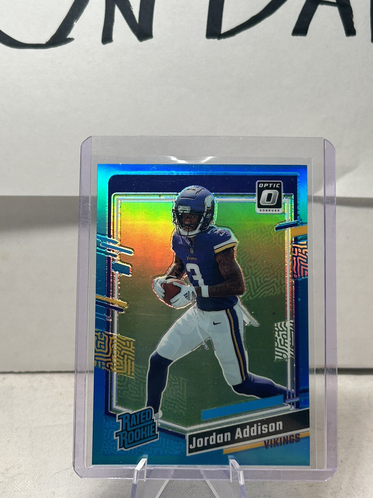 2023 Panini Donruss Optic - Rated Rookie Aqua Prizm #271 Jordan Addison /299