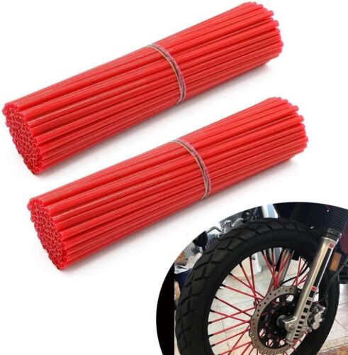 JFG RACING Bike Spoke Covers,Universal 72Pcs Dirt Skins Wheel red - Picture 2 of 7