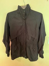 Sunderland Black Cygnet Long Golf/Rain Jacket Small Women  s EUC