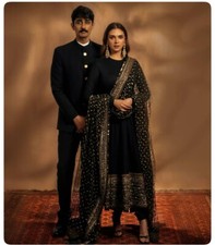 Anarkali Gown Pakistani Salwar Kameez Ready To Wear Dress Wedding Party Suits L