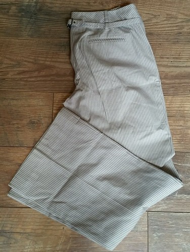 nwot ann taylor loft petites ann beige brown stripe cuffed