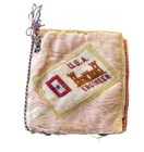WW1 Silk Handkerchief Letter Pouch Embroidered Military Flag World War 1 USA