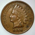 1908 INDIAN HEAD CENT XF Full LIBERTY ~2 Diamonds Better Collection Coin JL24A