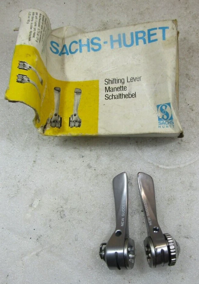 Levier De Vitesses Vintage SACHS HURET Avec Câble Et Collier - Pour Vélo Vintage - Fabriqué En France