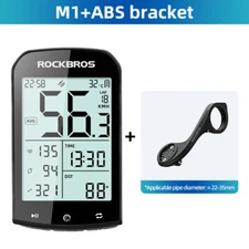 ROCKBROS M1 GPS Cycling Computer Wireless Bluetooth 5.0 IPX6 Waterproof ANT+