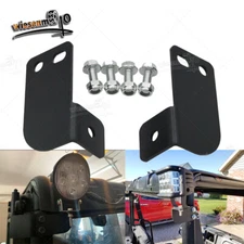 Rear LED Light Bar Flag Whip Mount Brackets Fit Polaris Ranger Full Size 2013-UP