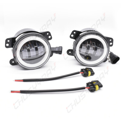 Pair 4" Bumper LED Halo Fog Lights for Dodge Charger 2011 2012 2013- | eBay