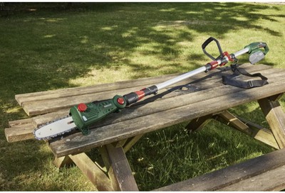 Parkside Cordless Telescopic Pole Chainsaw 20V Li-ion Battery \u0026 Charger  WARRANTY | eBay