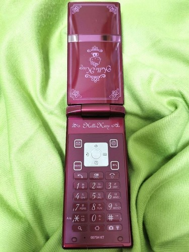 Sharp Hello Kitty Mobile Phone Antique Berry 007SH KT Unisex Retro Rare - Picture 5 of 10