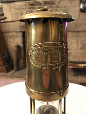 E Thomas & Williams Ltd Makers Abergare Miners Lampe 