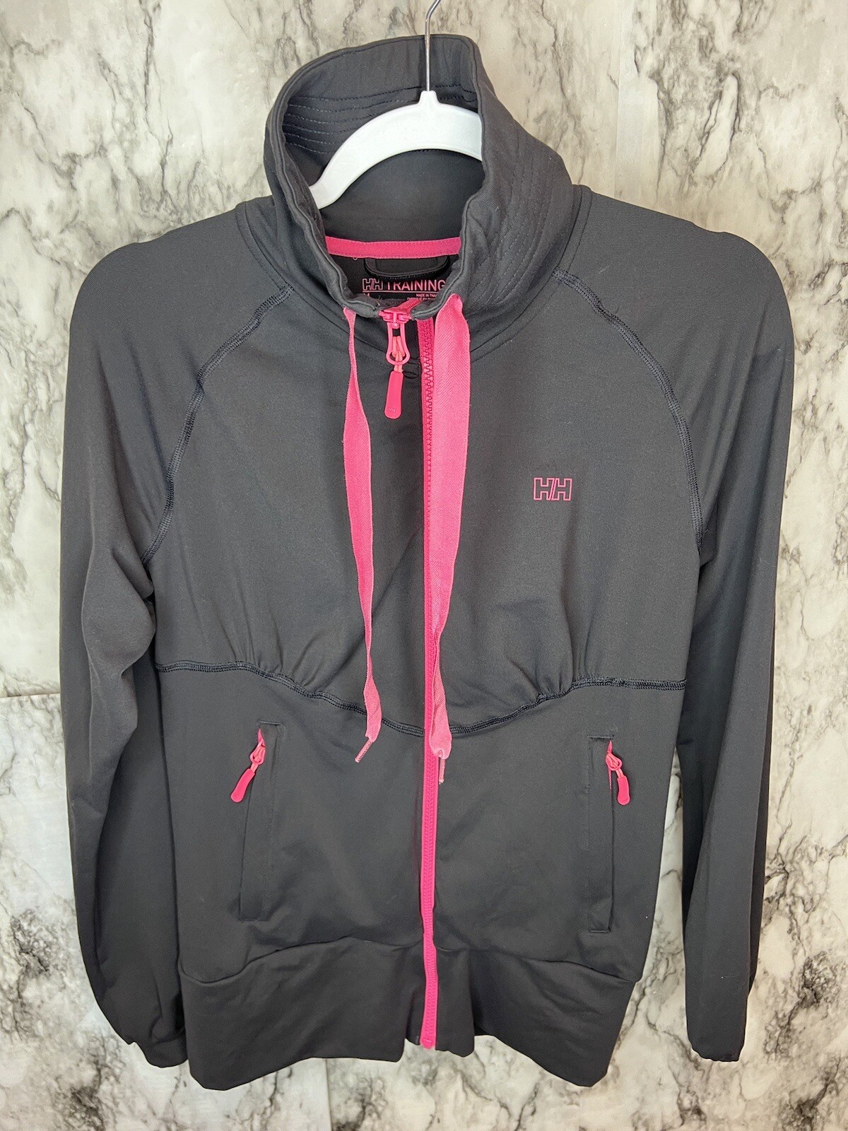 Helly Hansen Full Zip Active Training Jacket Gray… - image 1