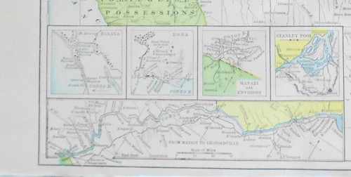 Map of The Independent State Of The Congo, 1891 Original - Picture 2 of 4