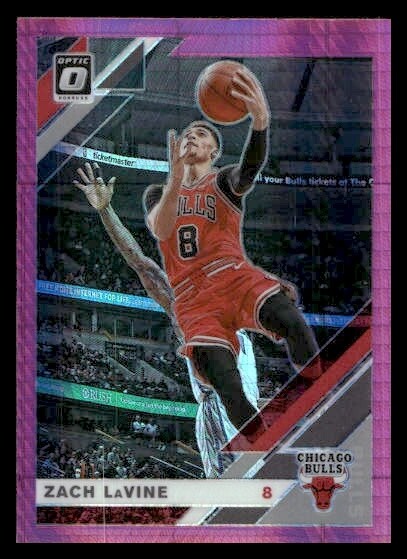 2019 Donruss Optic #64 Zach LaVine PINK HYPER Chicago Bulls