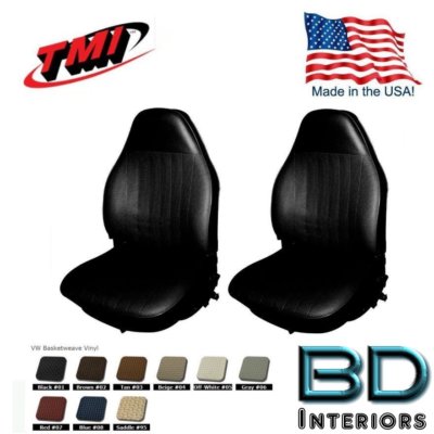 1973 VW Volkswagen Bug Super Beetle Front & Rear Seat Upholstery- Any OEM Color