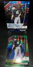 Levi Thomas 2020 Panini Prizm Draft BLUE DONUTS AUTO RC 3/25 Padres & GREEN FOIL