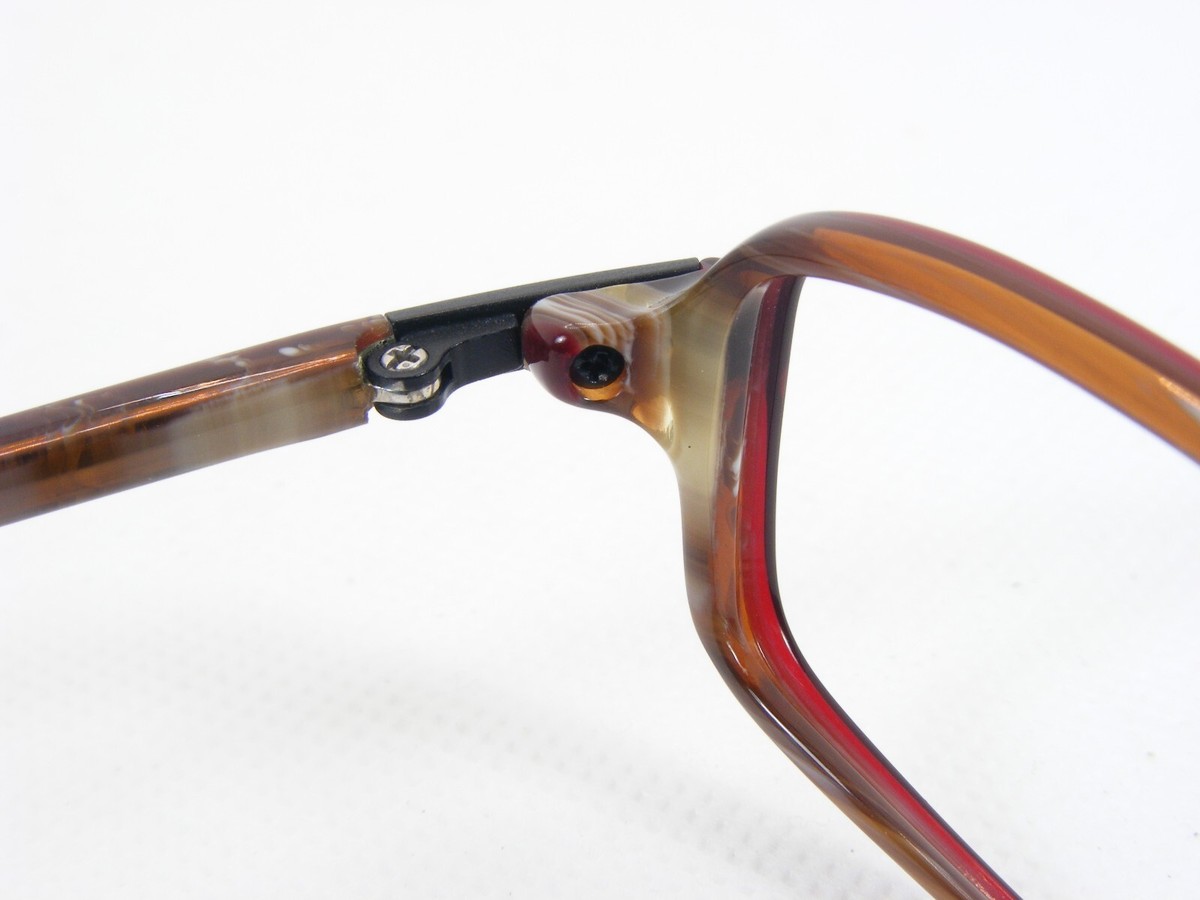 HUGO BOSS HB11082 BU BURGUNDY /BROWN HORN EYEGLASSES GLASSES 