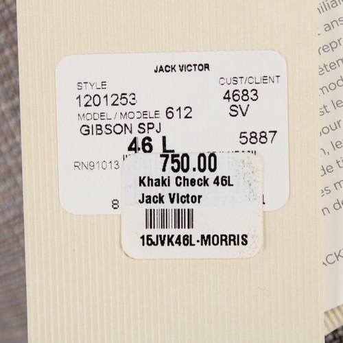 Jack Victor NWT 100% Wool Gibson Sport Coat Size US 46L in Browns/Blue/White - Picture 6 of 9
