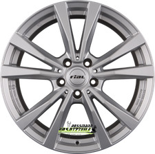 Rial M12 polar-silber 7x17 ET44.5 - LK5/112 ML66.5 Felge Alu