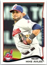 2014 Topps #76 Mike Aviles NM-MT Indians ID:5564