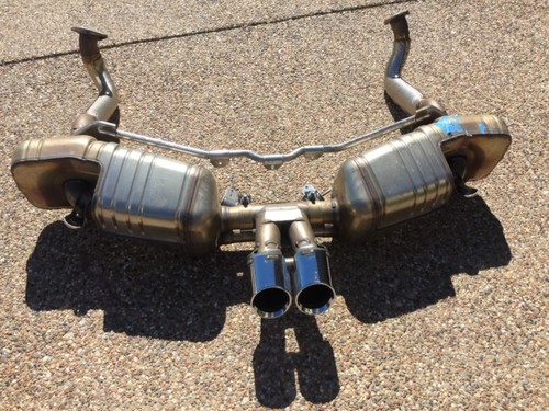 PORSCHE 981 BOXSTER SPYDER OEM GENUINE ORIGINAL EQUIPMENT SPORT EXHAUST SYSTEM - Picture 4 of 11