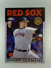 ROGER CLEMENS 2021 Topps Series 1 CHROME REFRACTOR Red Sox #86BC-40