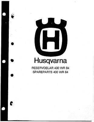 #ad Husqvarna Parts Manual Book 1984 WR 400 $19.50