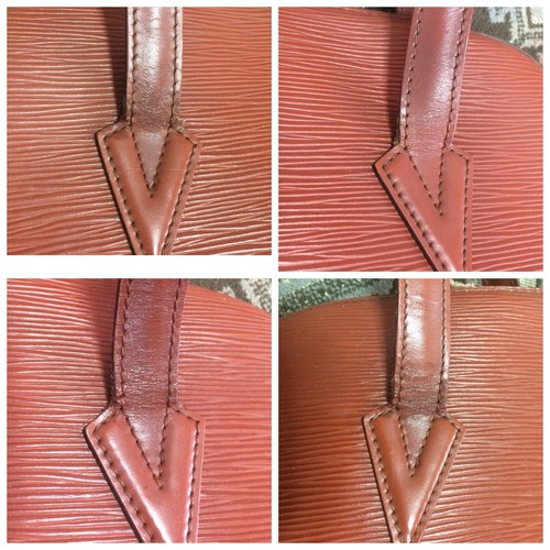 Vintage Louis Vuitton brown epi shoulder tote bag. Perfect vintage LV purse - Picture 6 of 10