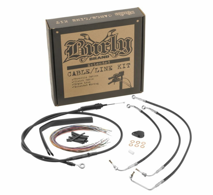 Burly B30-1234 13in. Bagger Bars Cable and Brake Line Kits | eBay