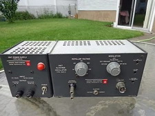 VINTAGE GENERAL RADIO COMPANY UNIT KLYSTRON OSCILLATOR TYPE 1220-A + POWER UNIT