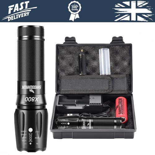 Shadowhawk Torches Powerful Military Tactical Flashlight Super Bright Led Torch - 第 1/8 張圖片