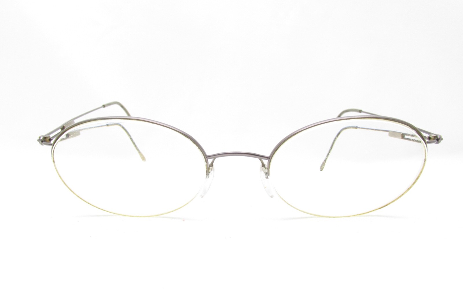 SILHOUETTE SPORTS WRAP ROUND HALF RIM METAL EYEGLASSES FRAMES 50-135 115056
