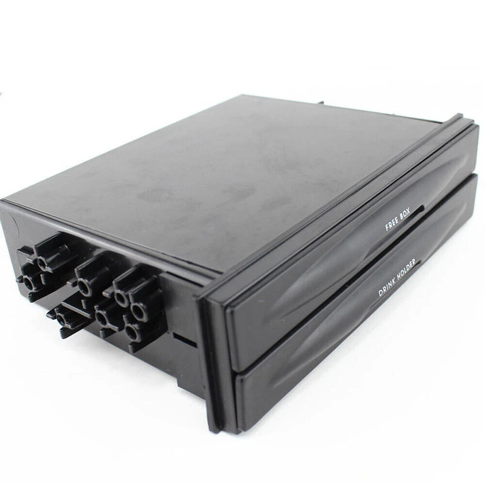 Double Din Dash Radio Installation Cup Holder Storage Box Pocket Car Accessories Foto 4 de 4