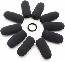 10Pack Soft Mic Foam Covers Windscreens David Clark Aviation Headsets Microphone